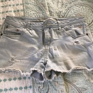 Justice light blue jean shorts